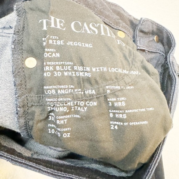 The Castings Mid Rise Jeggings Slocan Dark Wash Denim Jeans SZ25 - Picture 6 of 7